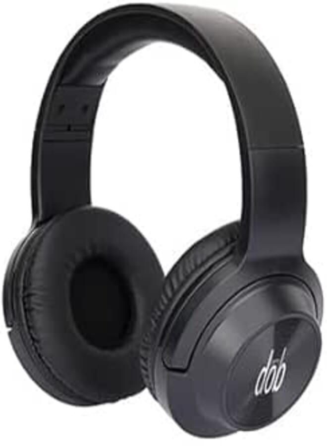 dob H 300 I Over-Ear Headphones (Black) – Wired Stereo Sound with 40mm Drivers, 3.5mm Jack for PC, Laptop, Mobile – Lightweight Comfortable Design